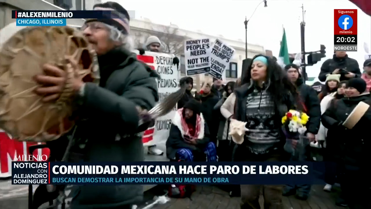 Trabajadores migrantes en Chicago realizan paro para visibilizar su impacto