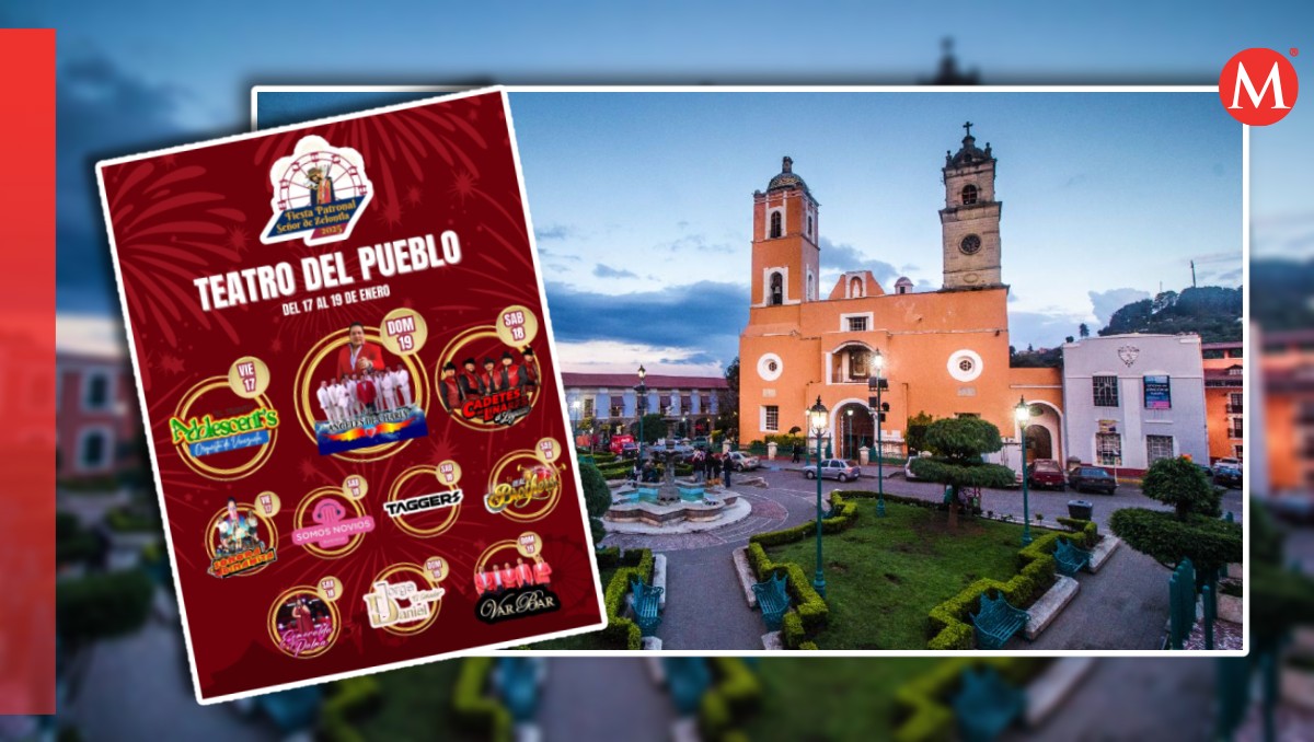 cartelera del Teatro del Pueblo para la Feria de Real del Monte 2025