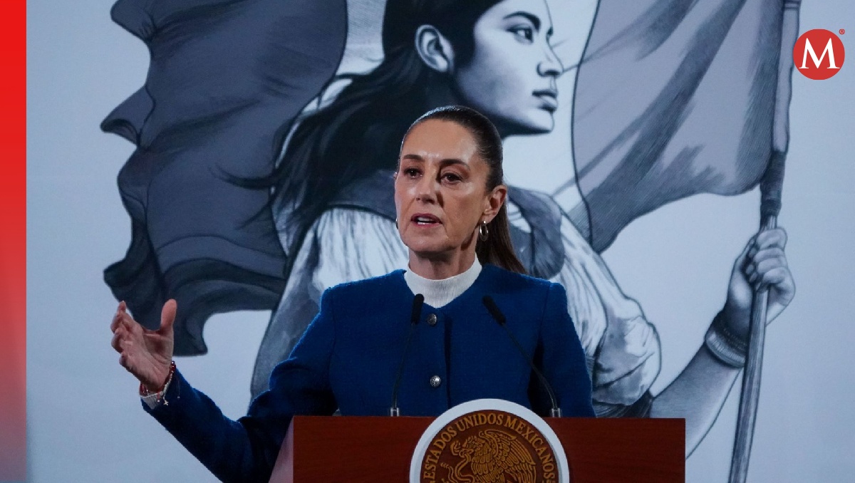 La Presidenta en su conferencia de prensa en el Salón de Tesorería de Palacio Nacional. | Cuartoscuro