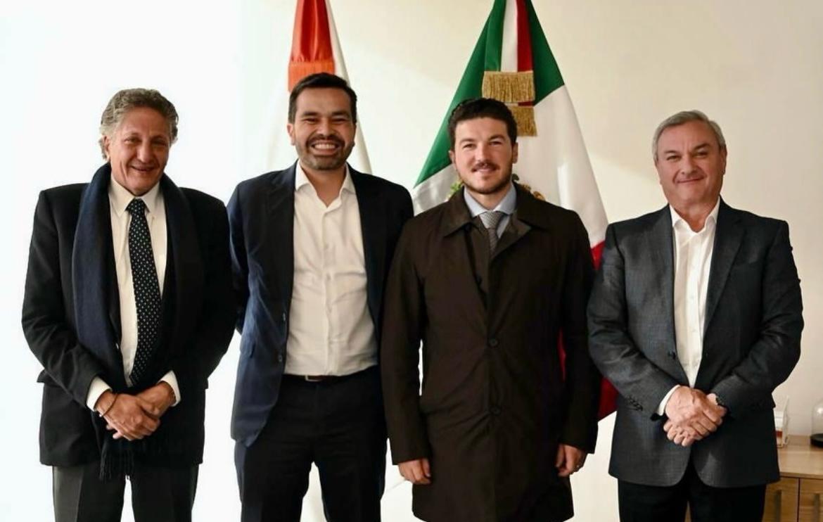Álvarez Máynez se reunió con el gobernador de Nuevo León, Samuel García