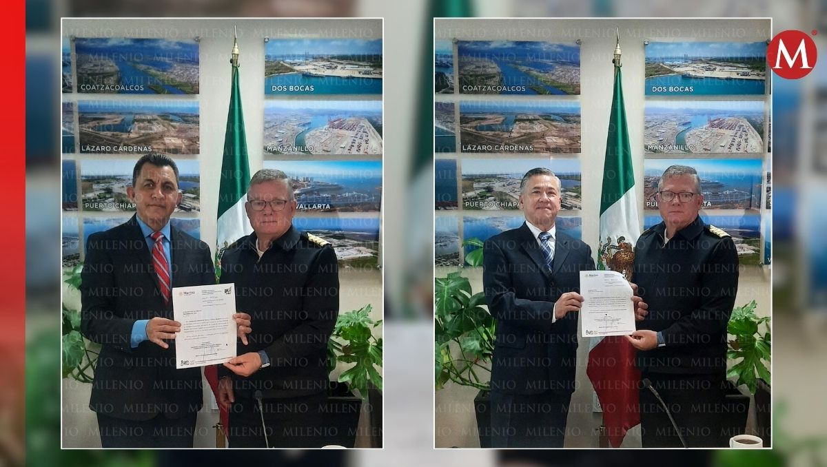 Fidel Maldonado López y Rubén Alfonso Vargas Suárez quedaron a cargo de los puertos de Tampico y Altamira. (Víctor Durán)