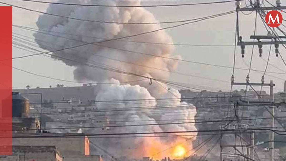 La explosión en Chimalhuacán se registró durante la tarde de este miércoles.