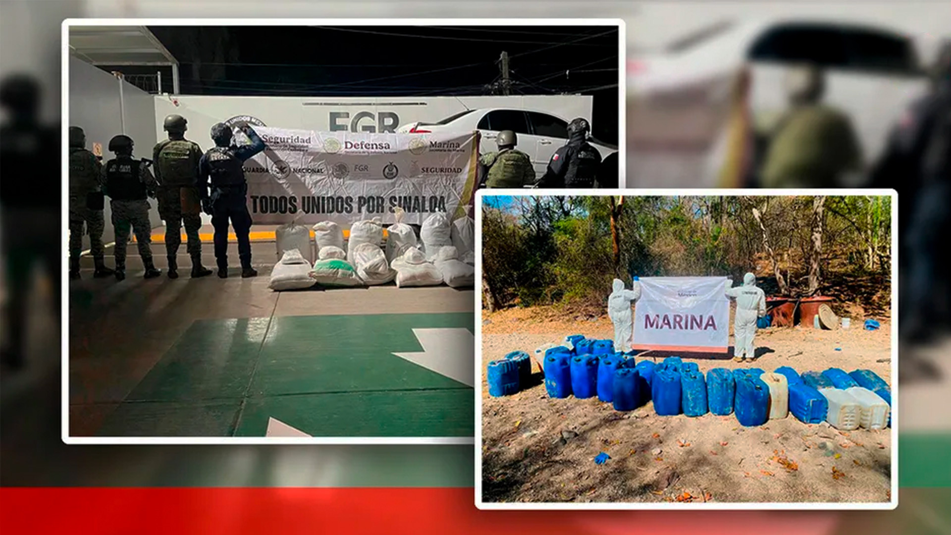 Marinos aseguran narcolaboratorio y cristal en Culiacán