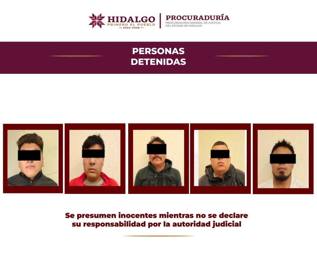 Detienen a seis plagiarios en Actopan.