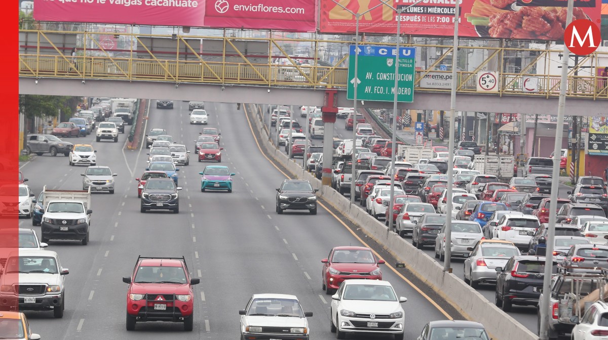 Carril de contraflujo en Monterrey. Foto: Especial
