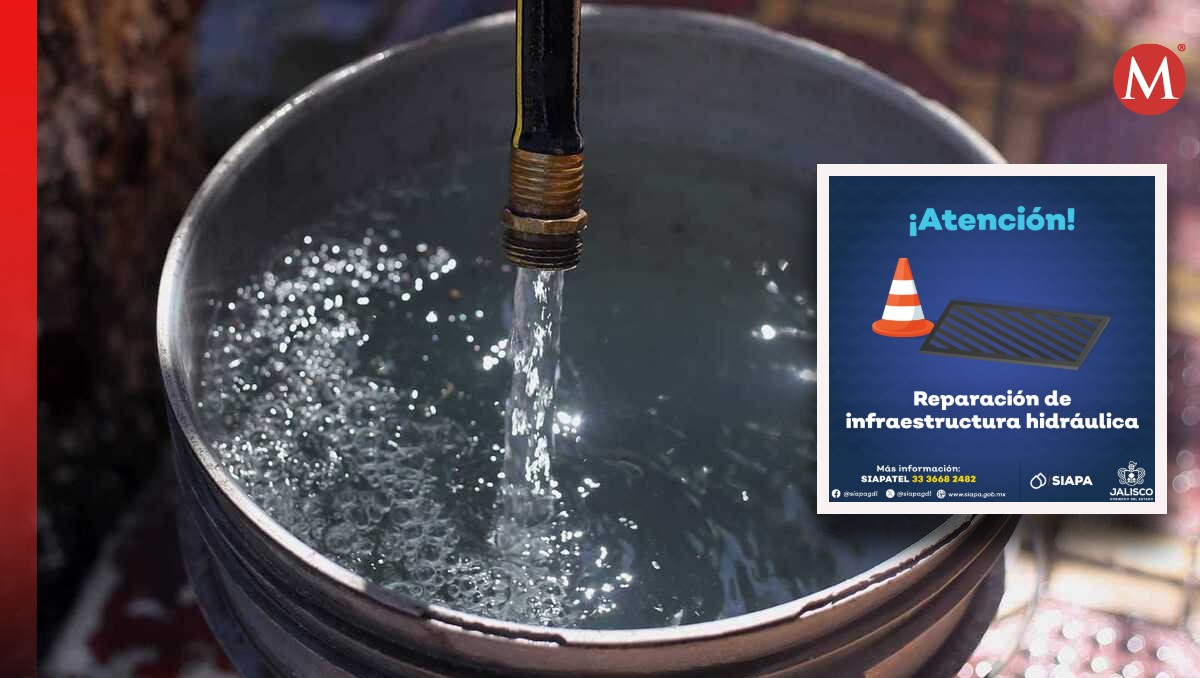 SIAPA hará reparaciones y por ello habrá cortes de agua hoy 18 de enero (Fotos: Rolando Riestra y X | Diseño: Milenio)