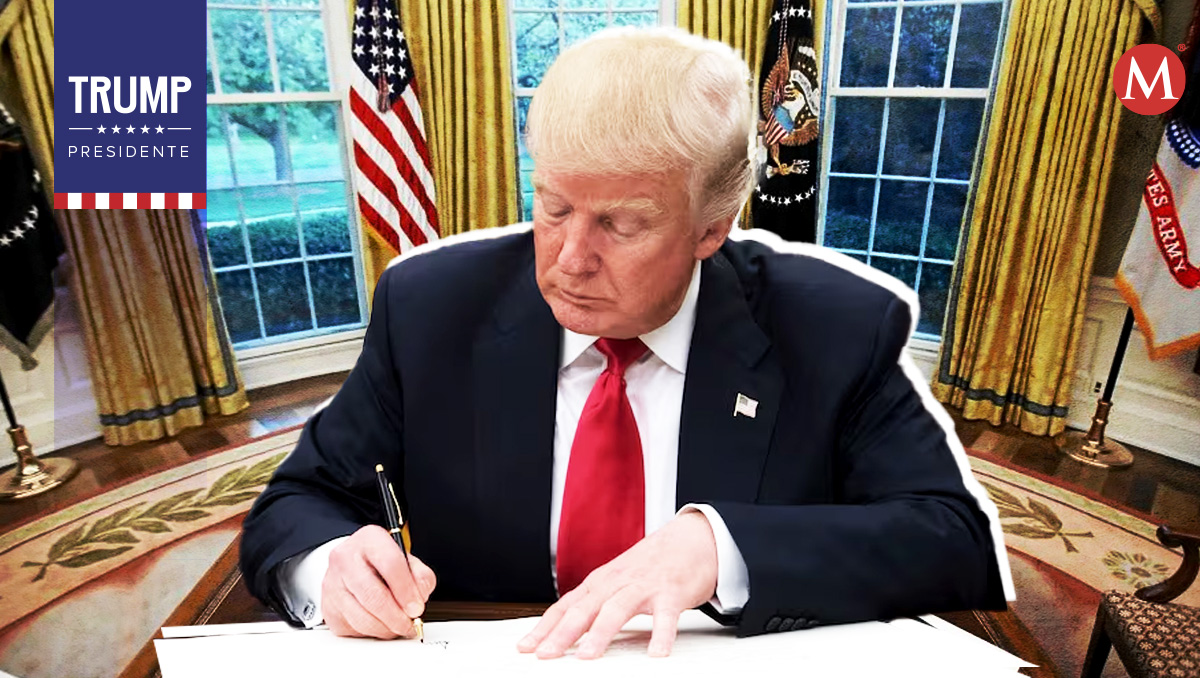 ¿Qué decretos firmó el presidente Donald Trump? (Diseño: Milenio