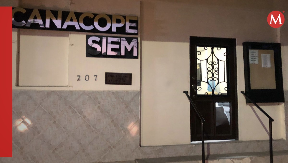 Intentaron ingresar a la sede de la Cámara Nacional de Comercio en Pequeño (Canacope).