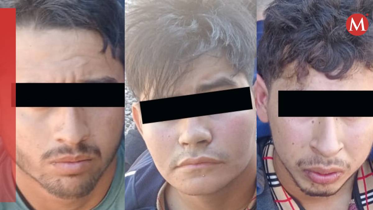 Los tres detenidos en Mazatlán, Sinaloa