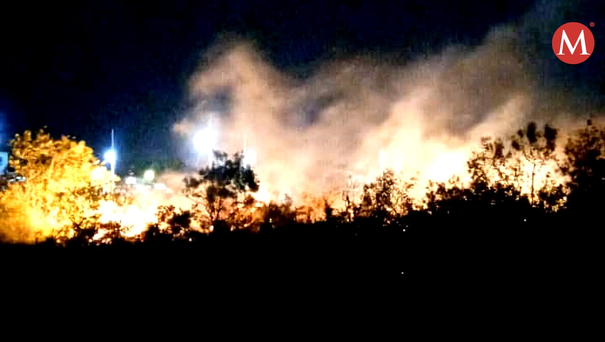 Los apagafuegos trabajaron durante la noche de ayer y la madrugada para contrarrestar las llamas. (Mario Juárez)
