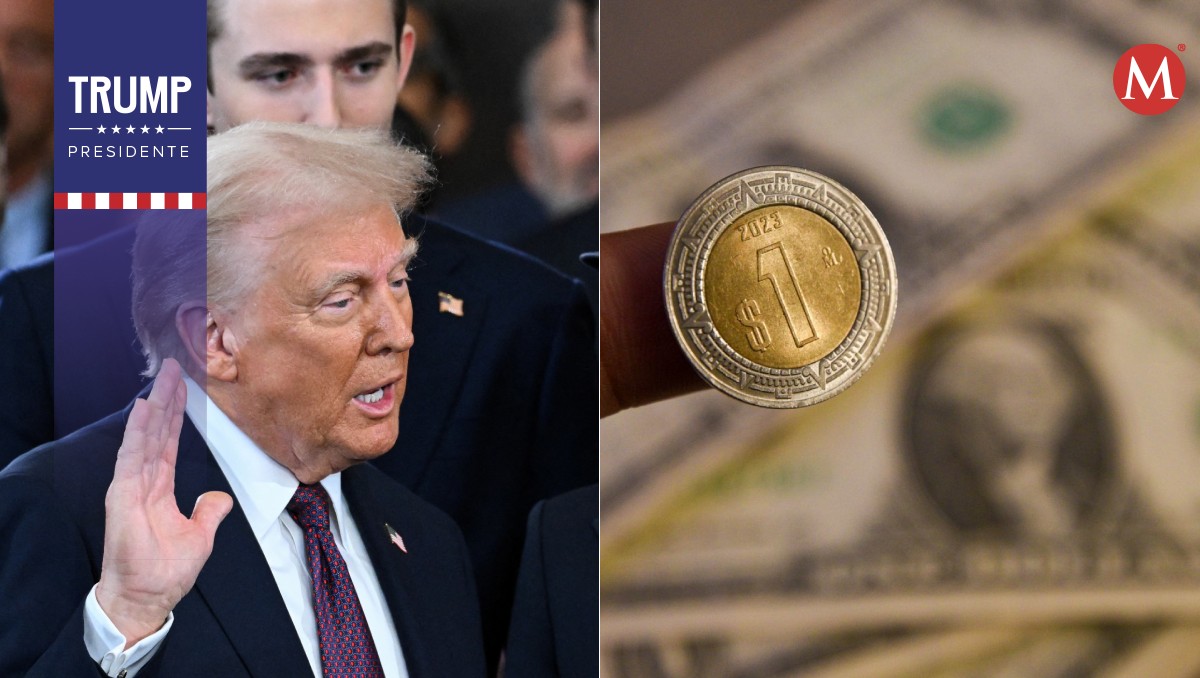 El comportamiento del peso mexicano frente al dólar de principio a fin al discurso de Trump. Foto: Reuters / Cuartoscuro