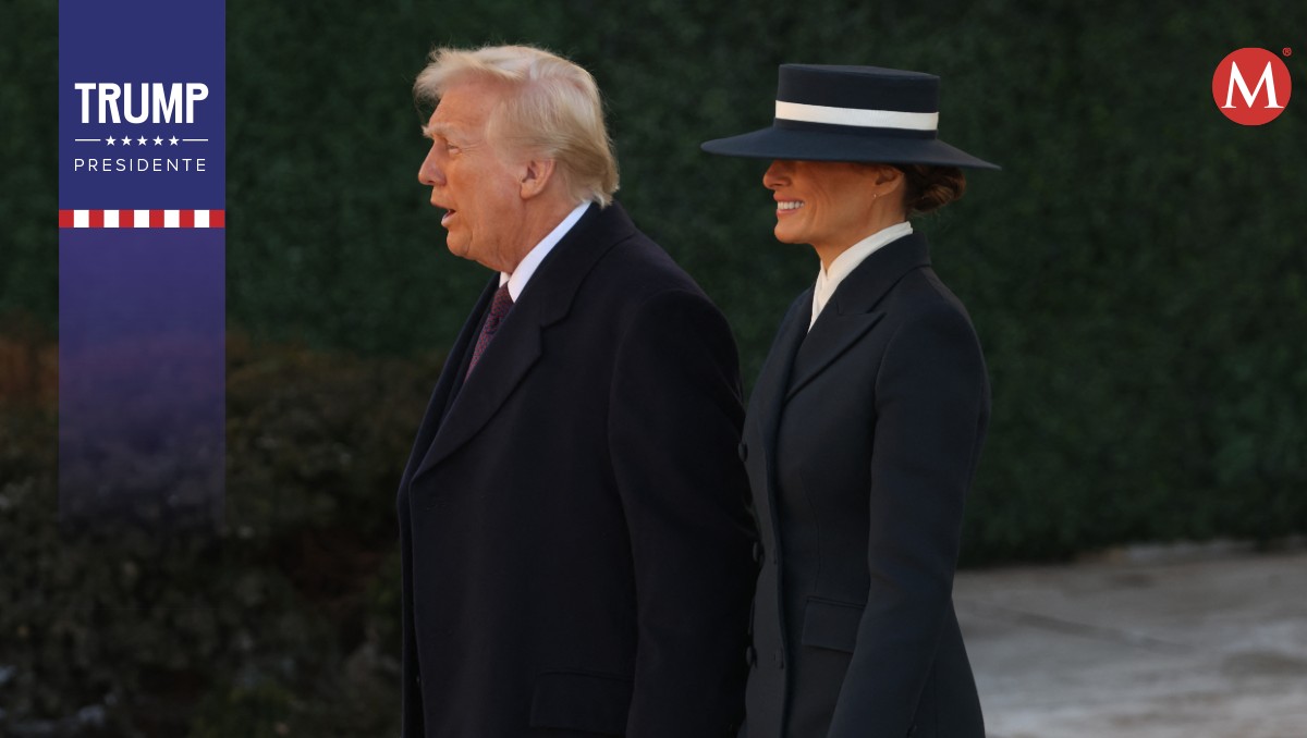 Melanie Trump acompañando al próximo presidente de Estados Unidos, Donald Trump