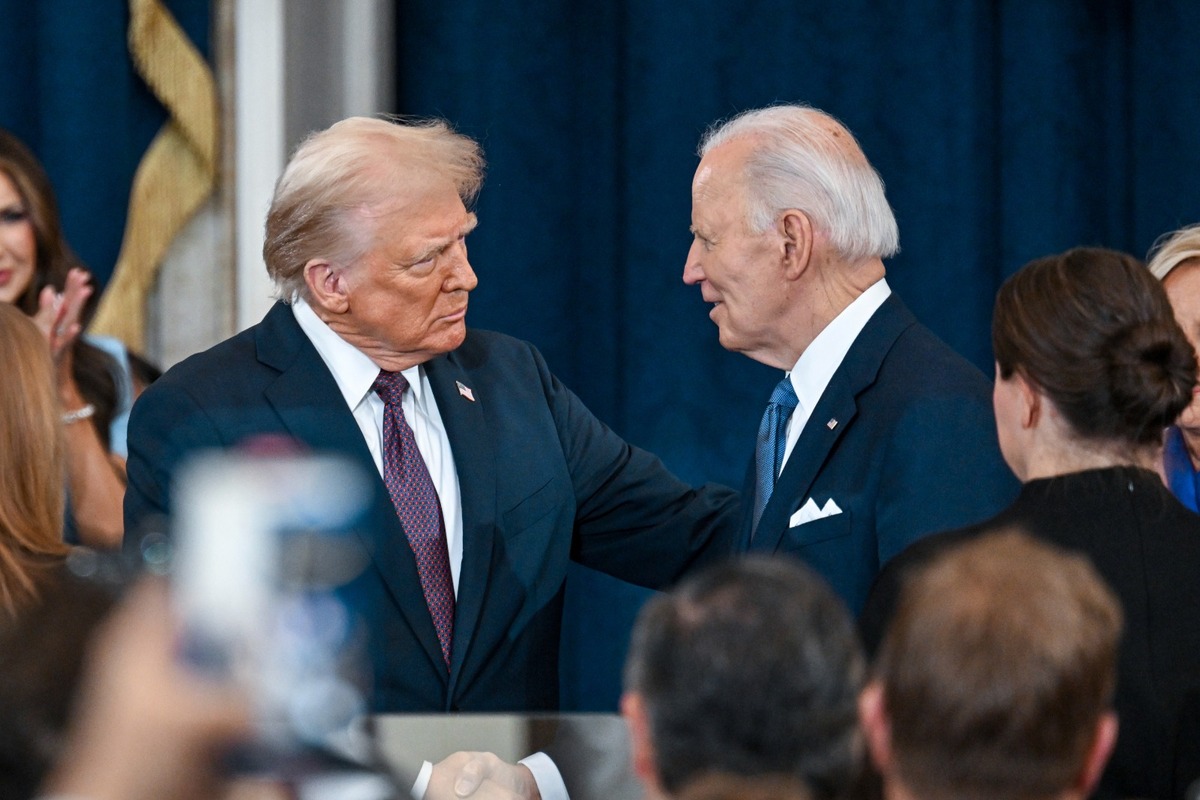 Trump y Biden en el Capitolio. | AP
