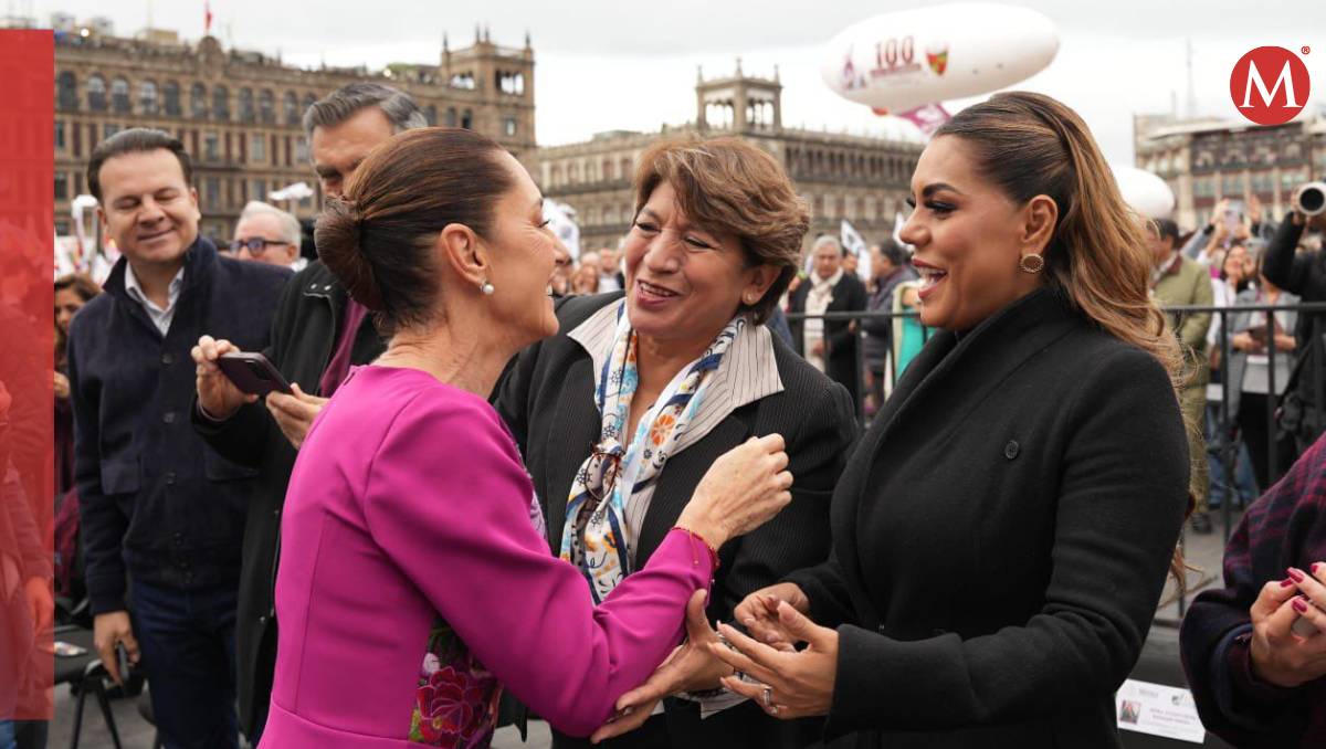 La gobernadora del Edomex, Delfina Gómez Álvarez se sumó a mostrar su apoyo a las y los “paisanos” mexiquenses y mexicanos.| Especial