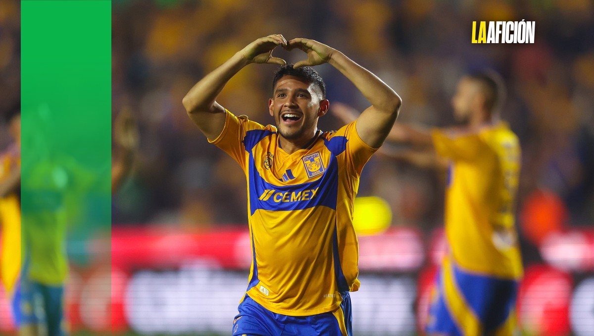 Jesús Garza ha sido titular y ya marcó su primer gol con Tigres en Primera División (Imago7)