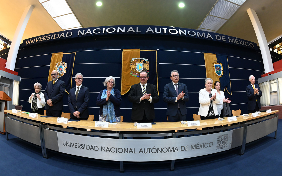 Leonardo Lomelí comentó que la reforma se realizará con la deliberación informada de la comunidad universitaria (foto: boletín UNAM)