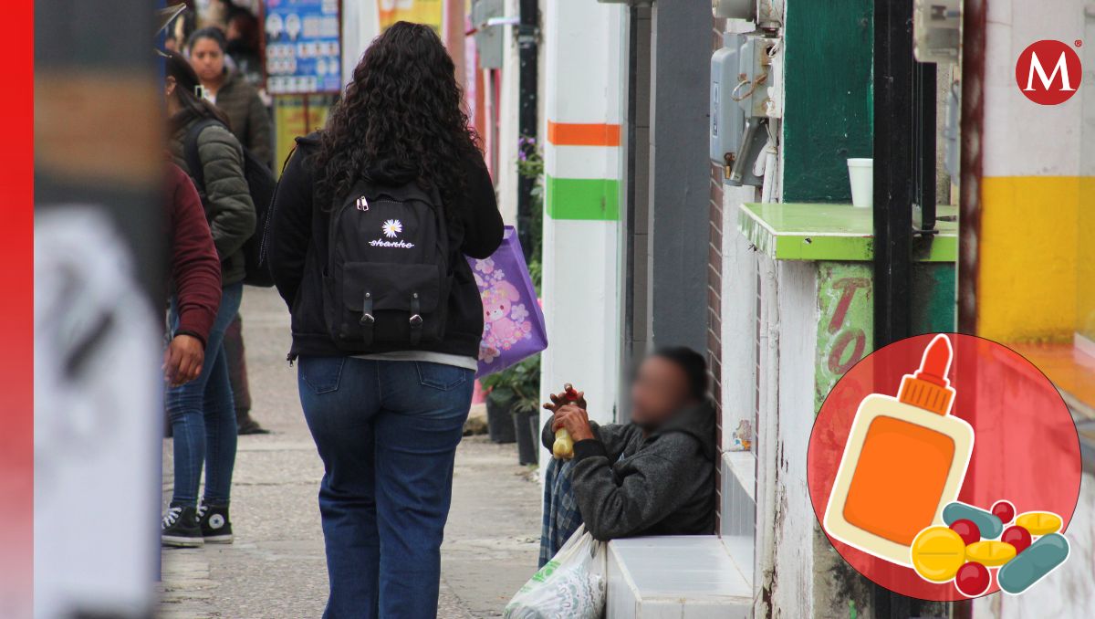 La presencia de personas inhalando sustancias tóxicas ha aumentado en la ciudad. (Yazmín Sánchez)