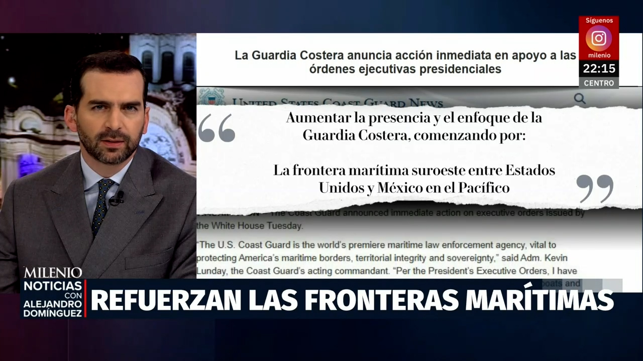 Guardia Costera de EU refuerza patrullajes en fronteras marítimas para frenar migración