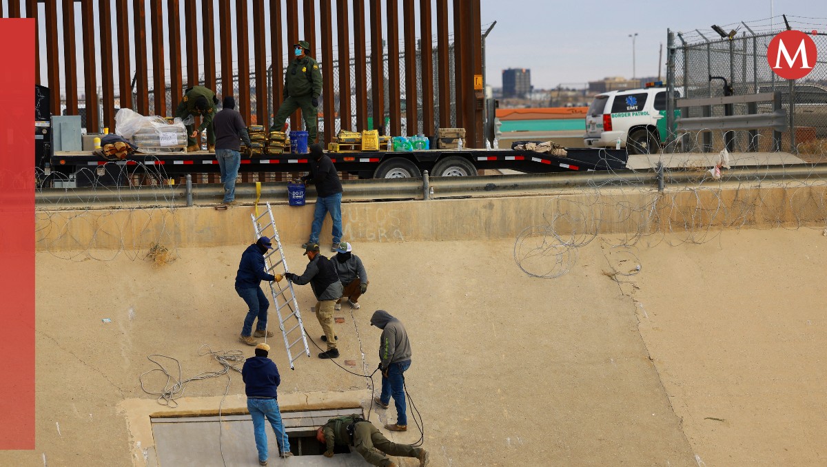 El muro fronterizo ya es resguardado por militares estadunidenses. | Reuters
