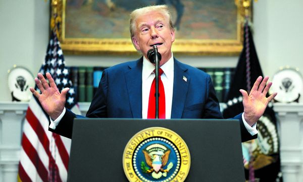 El presidente encabezó ayer un acto en el salón Roosevelt de la Casa Blanca. ROOSEVELT