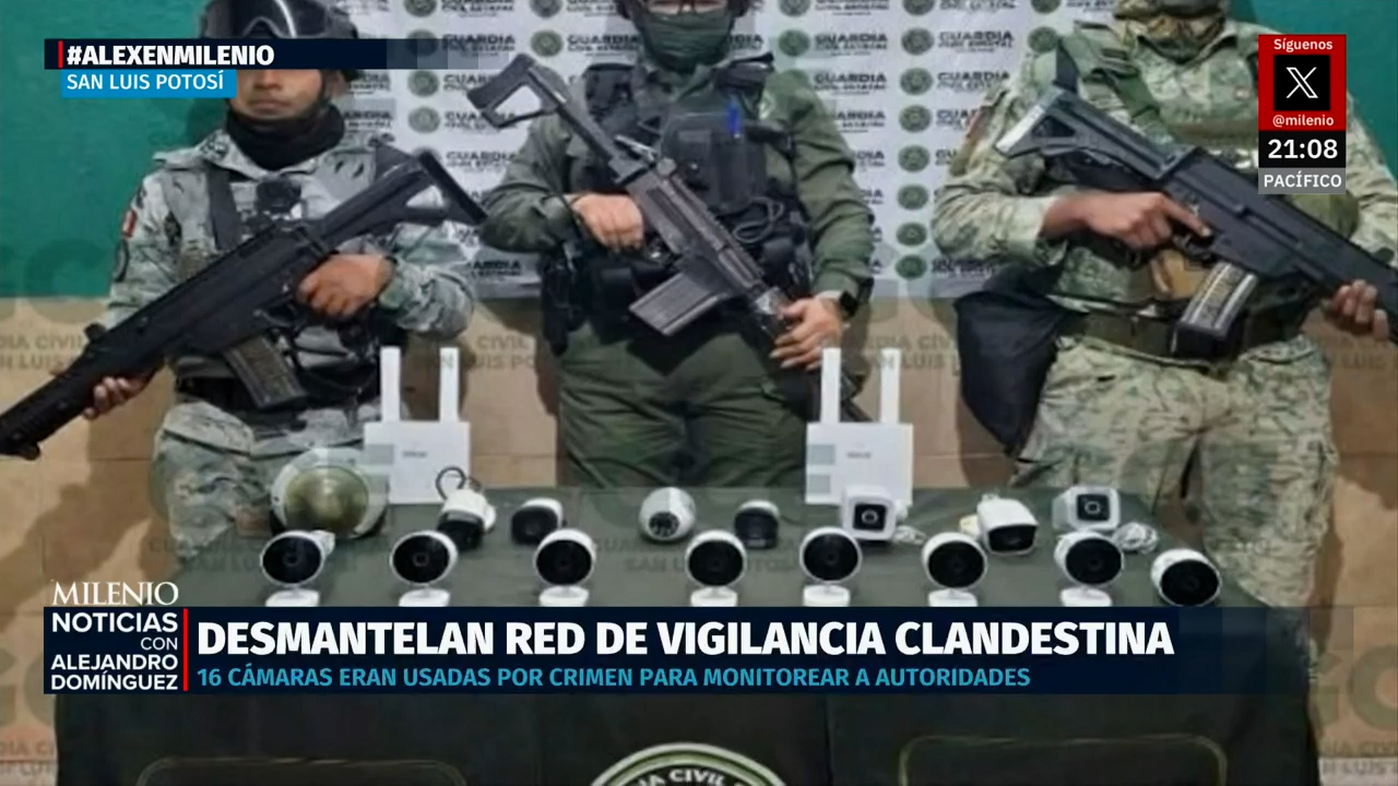 Autoridades desmantelan red de vigilancia clandestina en San Luis Potosí
