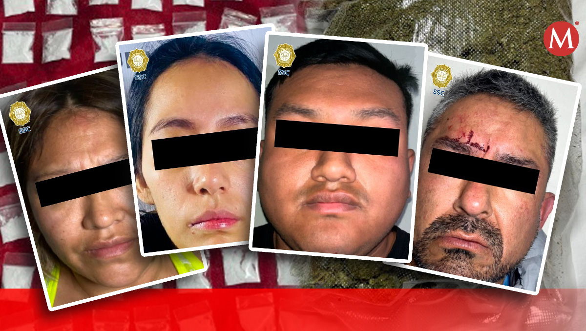 Más de 600 dosis de cocaína y mariguana fueron aseguradas (Diseño: Milenio)