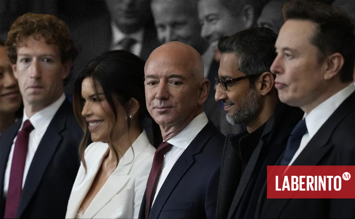 Los fundadores de Facebook y Amazon, así como el dueño de X, originalmente Twitter, fueron invitados a la toma de posesión de Donald Trump. (Foto: AP)