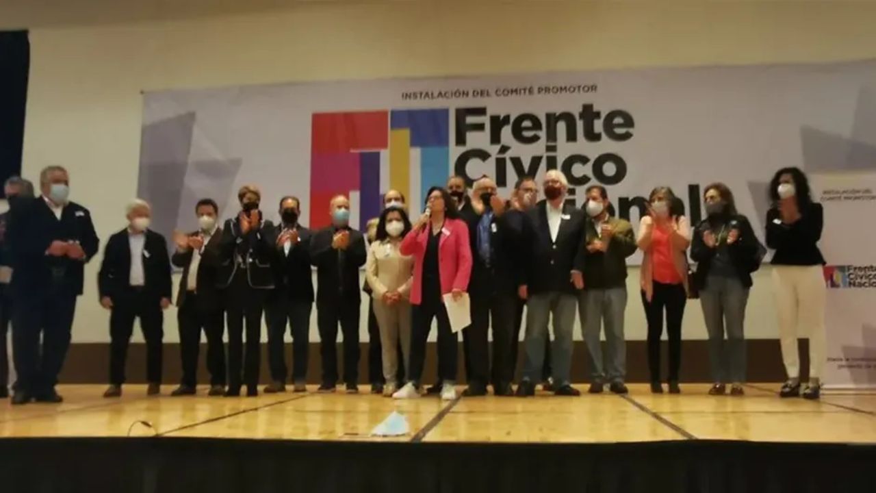 Ante el INE, Frente Cívico Nacional presenta registro como partido político