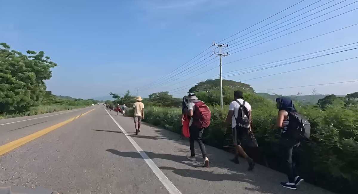 Los migrantes avanzarán primero a Veracruz y después a la Ciudad de México. | Especial
