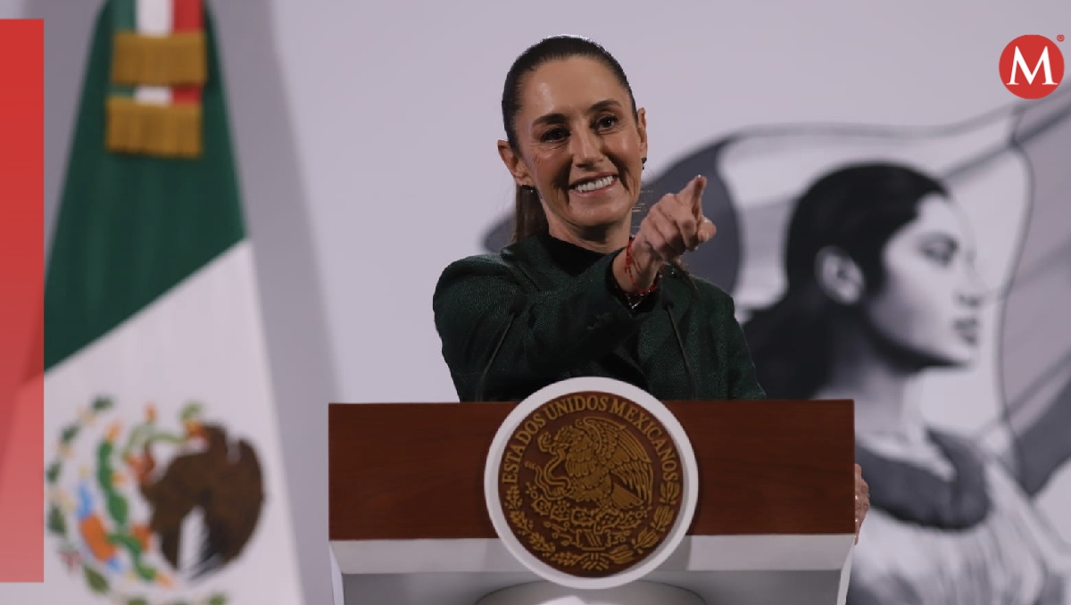 La Presidenta en su conferencia desde Palacio Nacional el 23 de enero. | Octavio Hoyos