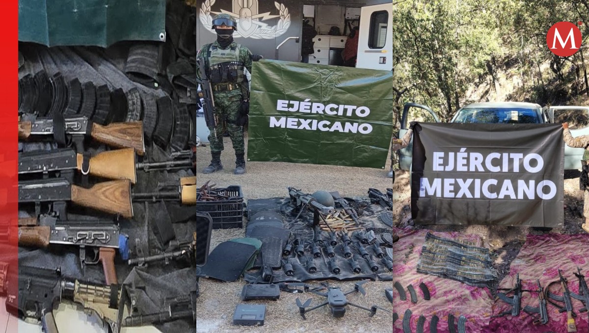 Operativos en Jalisco y Sonora: decomisan arsenal y equipo táctico. | Especial