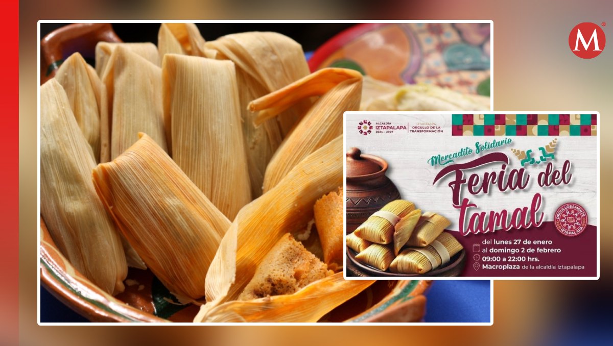 La feria del tamal se llevará a cabo a partir de este lunes 27 de enero. Foto: (Especial)