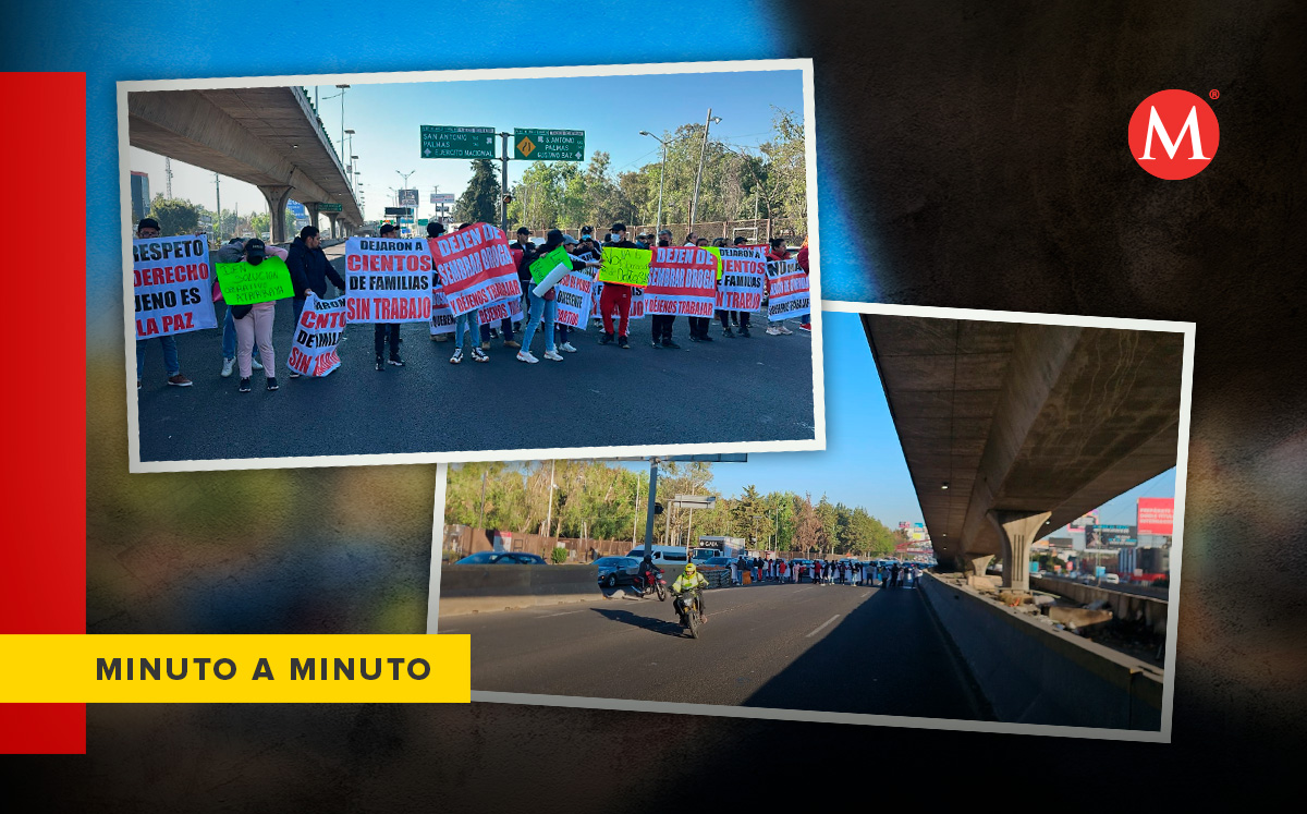 Manifestantes protestan contra el operativo de aseguramiento de bares y 'chelerías' en Edomex. Foto: (Especial)