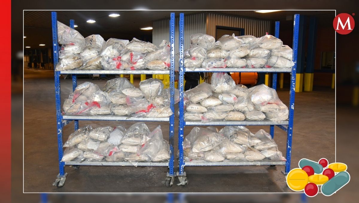 La metanfetamina incautada tenía un valor de más de 8 millones de dólares. (Cortesía)