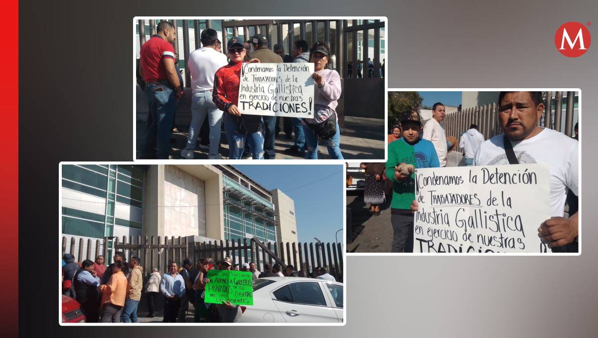 Manifestantes aseguran que las peleas de gallos son tradiciones. Foto: (Especial)