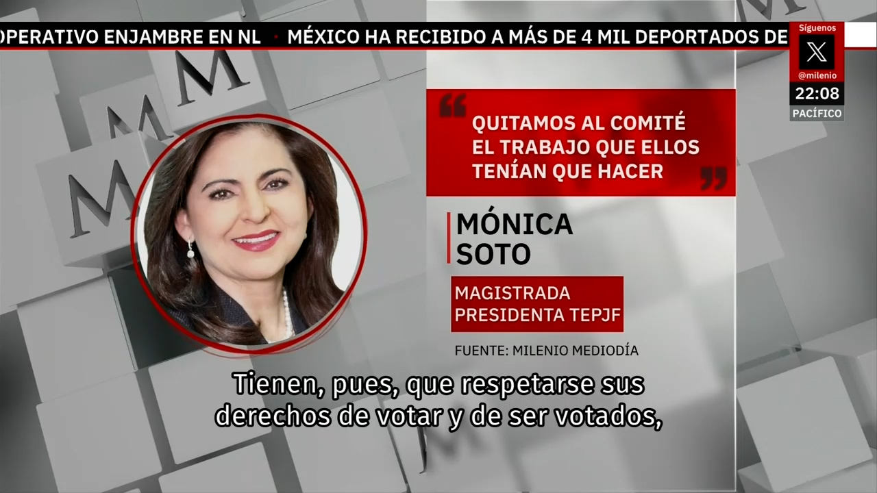 Mónica Soto justifica la elección de jueces por tómbola para garantizar derechos electorales
