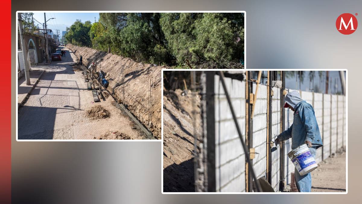 El muro será reforzado para evitar que intensas lluvias lo derriben. Foto: (Especial)