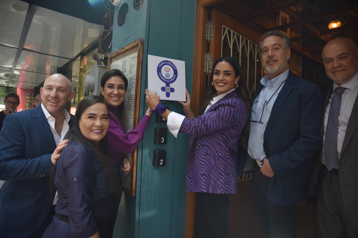 Alcaldía Cuauhtémoc y Canirac anuncian Puntos Violetas (foto: especial)
