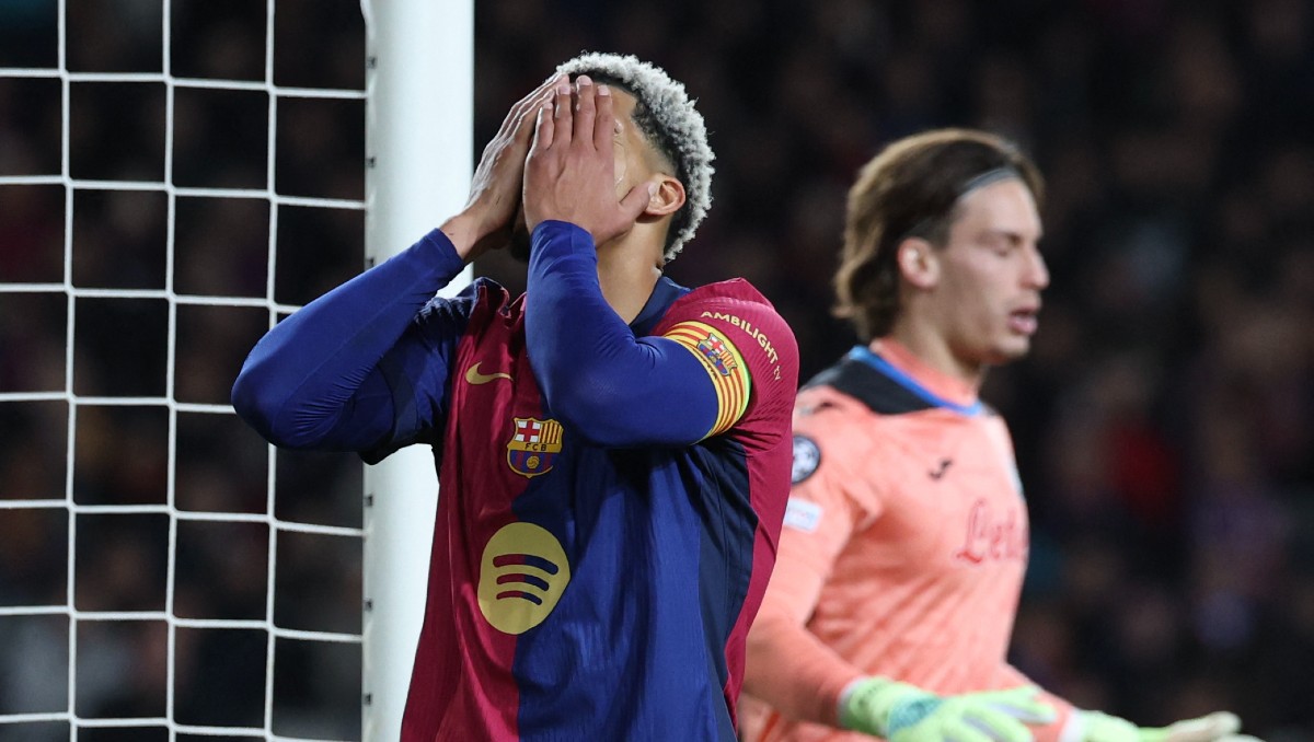 Barcelona empata con Atalanta y es segundo en fase liga de Champions League 2025 (AFP)