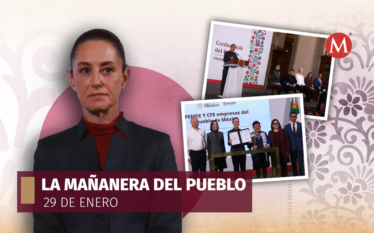 La Mañanera del Pueblo hoy 29 de enero en Palacio Nacional | Fotos: Juan Carlos Bautista