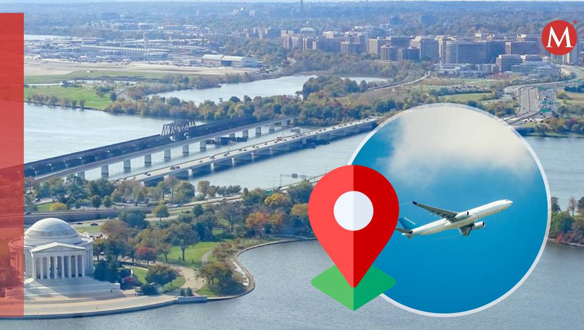 La noche del miércoles, una avión cayó en el río Potomac. | Especial