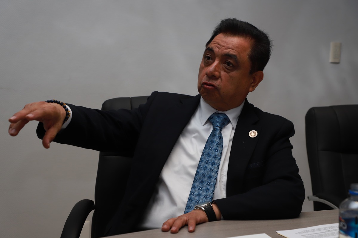 El presidente del Congreso en Hidalgo, Andrés Velázquez, en entrevista con MILENIO. (Jorge Sánchez)