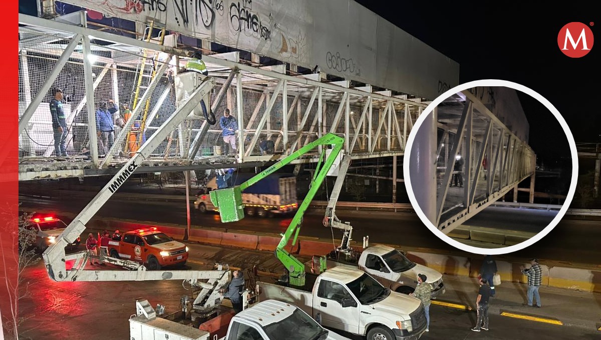 Puente de Periférico Sur recibe reparaciones extras en Tlaquepaque (Fotos: X y Juan Carlos Munguía | Diseño: Milenio)