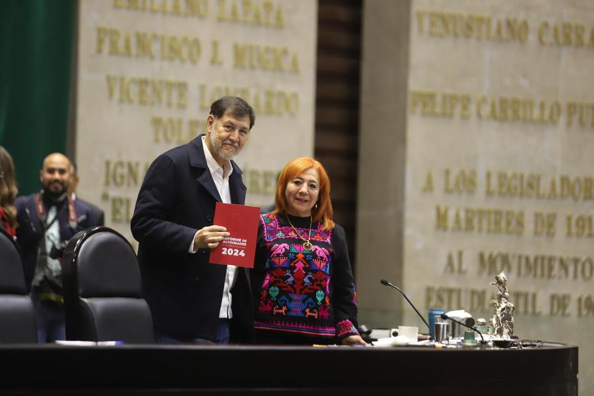 Rosario Piedra Ibarra, presidenta de la CNDH, rindió su informe anual de actividades en el Congreso. | Jorge Carballo