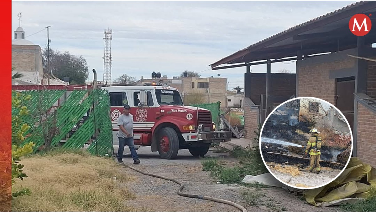 Bomberos de San Pedro controlaron el incendio en la planta lechera abandonada (Especial)