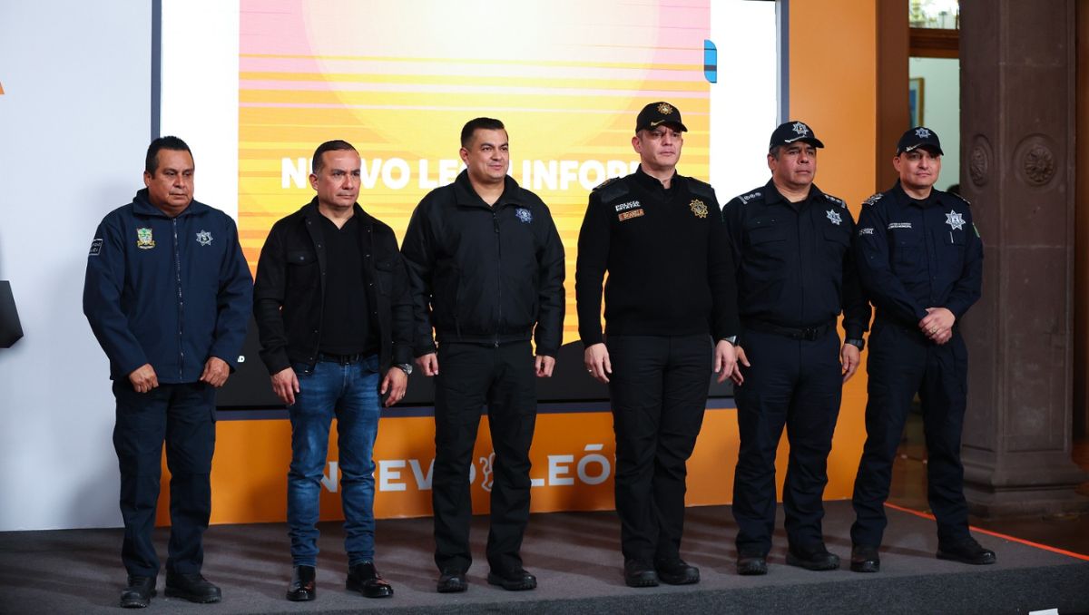 Gerardo Escamilla, secretario de Seguridad de Nuevo León, durante rueda de prensa. Jorge López