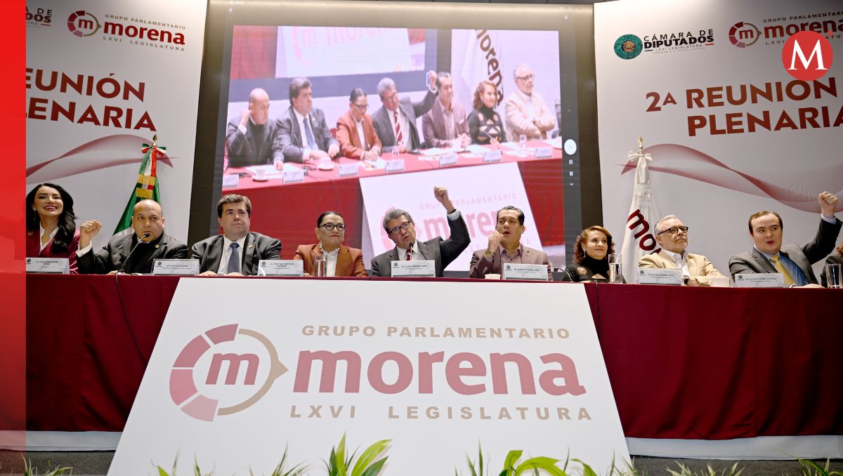Reunión plenaria de diputados de Morena en el Palacio de San lázaro. | Foto: especial