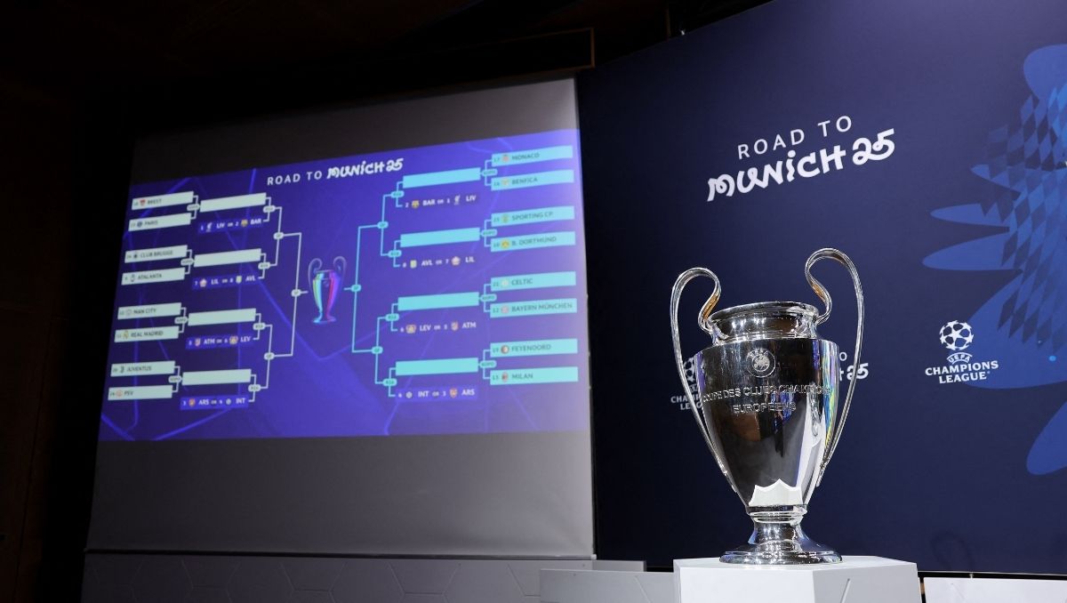 Así quedaron los partidos de playoffs de la Champions League 2025 (Reuters)