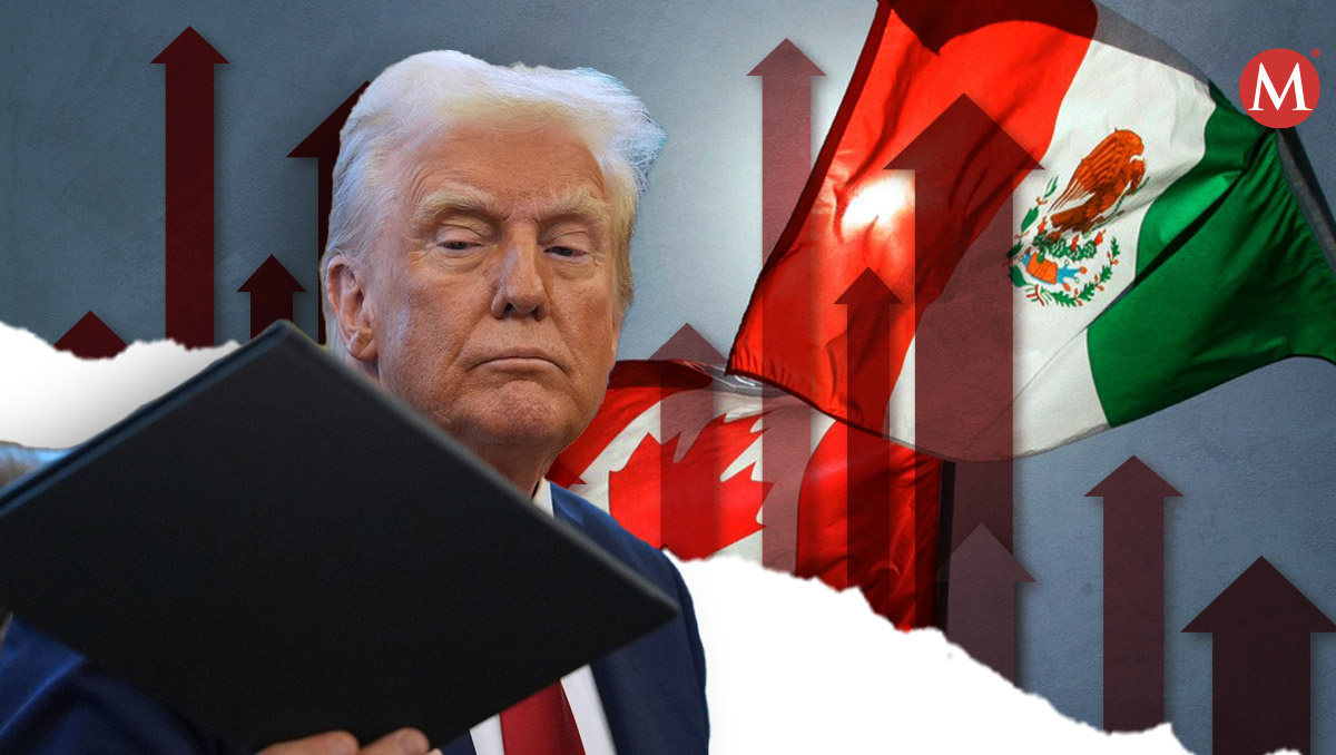 El presidente de Estados Unidos, Donald Trump, impuso aranceles a México y Canadá. | Diseño: Samantha Martz
