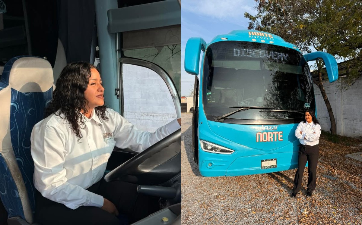 Diana ahora es la primer mujer en conducir autobuses de turismo para la empresa Norte Discovery del Grupo del Valle. l Especial